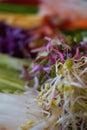 Fresh ingredients for GÃ¡Â»Âi cuÃ¡Â»ân, Vietnamese spring roll